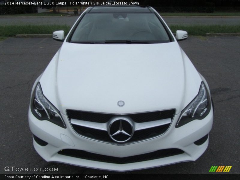 Polar White / Silk Beige/Espresso Brown 2014 Mercedes-Benz E 350 Coupe