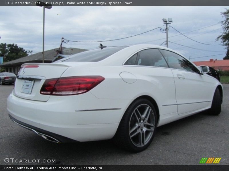 Polar White / Silk Beige/Espresso Brown 2014 Mercedes-Benz E 350 Coupe