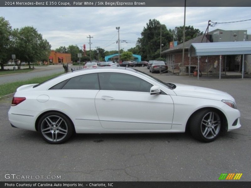 Polar White / Silk Beige/Espresso Brown 2014 Mercedes-Benz E 350 Coupe