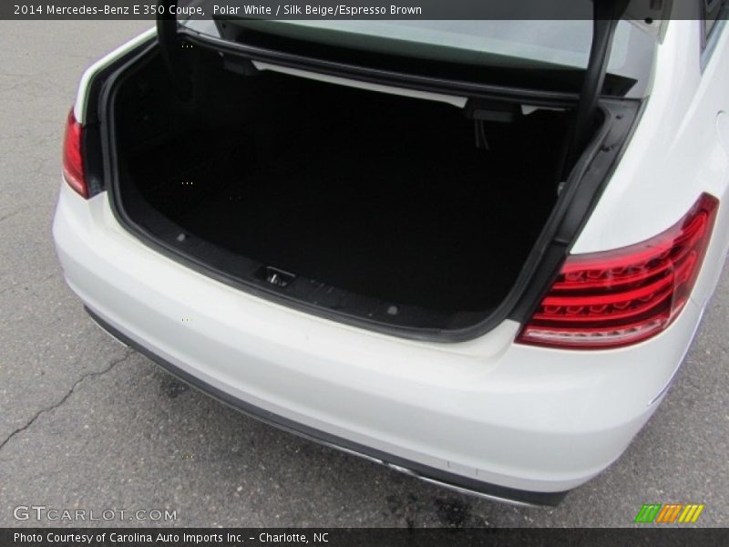 Polar White / Silk Beige/Espresso Brown 2014 Mercedes-Benz E 350 Coupe