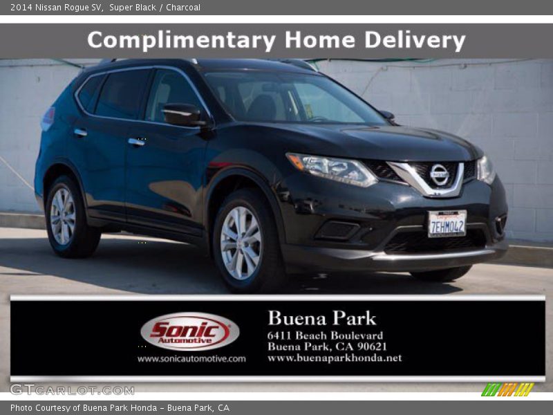 Super Black / Charcoal 2014 Nissan Rogue SV