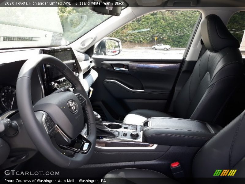 Blizzard White Pearl / Black 2020 Toyota Highlander Limited AWD