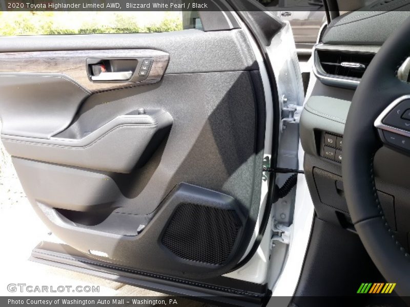 Blizzard White Pearl / Black 2020 Toyota Highlander Limited AWD