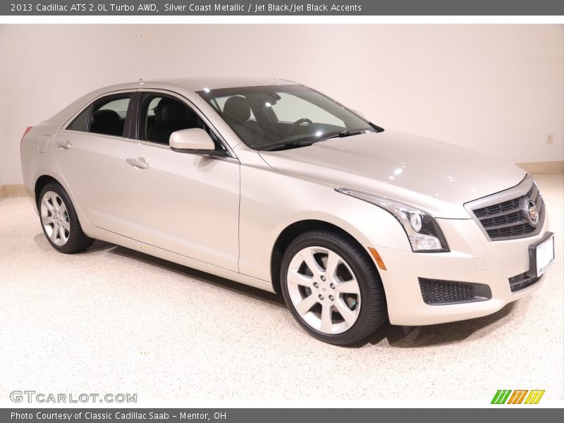 Silver Coast Metallic / Jet Black/Jet Black Accents 2013 Cadillac ATS 2.0L Turbo AWD