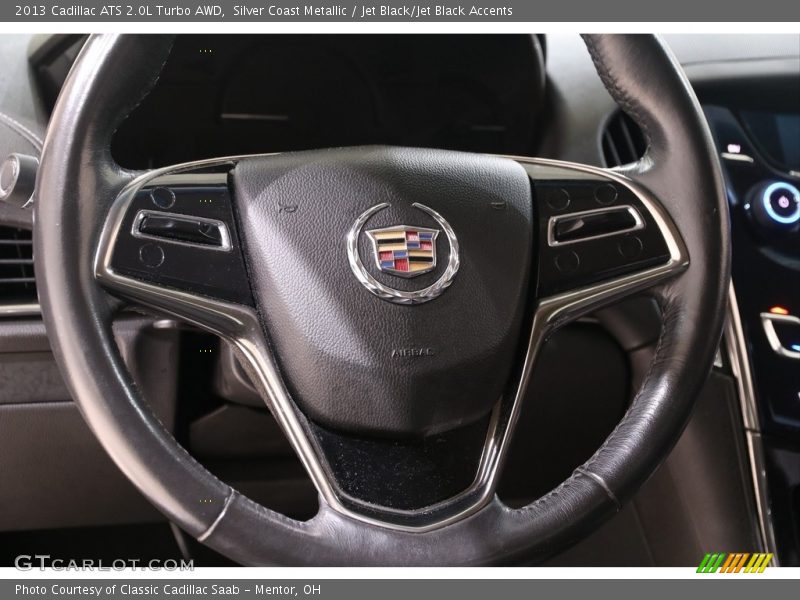 Silver Coast Metallic / Jet Black/Jet Black Accents 2013 Cadillac ATS 2.0L Turbo AWD