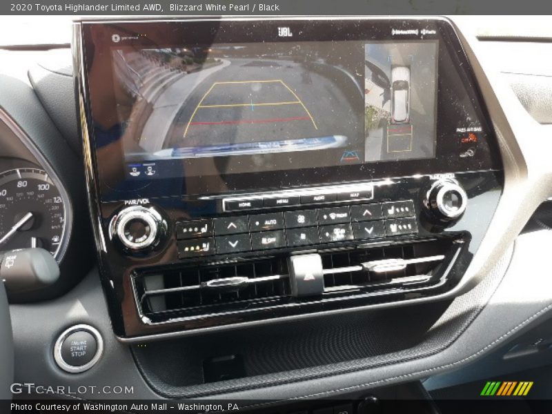 Blizzard White Pearl / Black 2020 Toyota Highlander Limited AWD