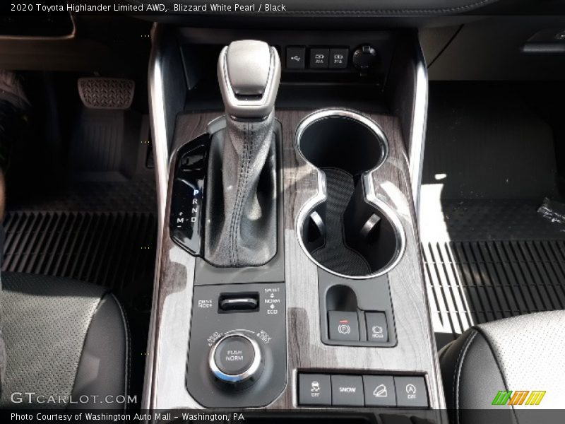Blizzard White Pearl / Black 2020 Toyota Highlander Limited AWD