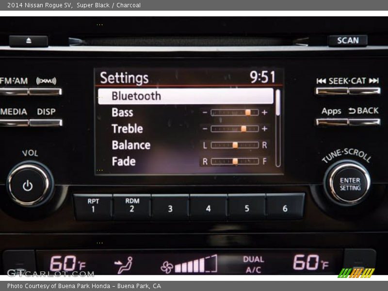 Super Black / Charcoal 2014 Nissan Rogue SV