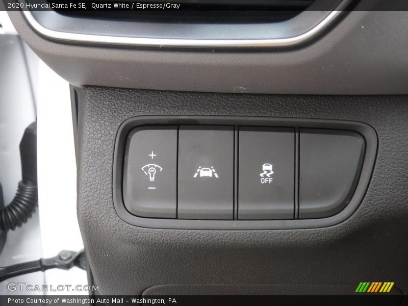 Quartz White / Espresso/Gray 2020 Hyundai Santa Fe SE