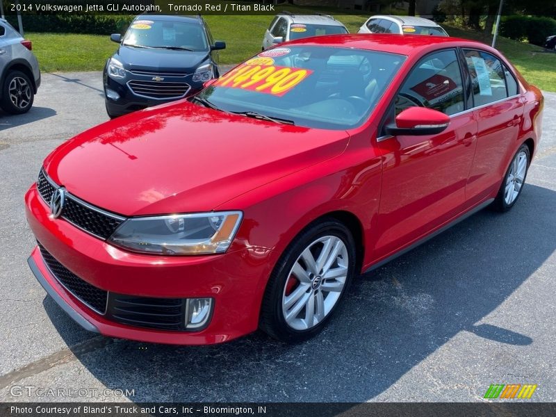 Tornado Red / Titan Black 2014 Volkswagen Jetta GLI Autobahn