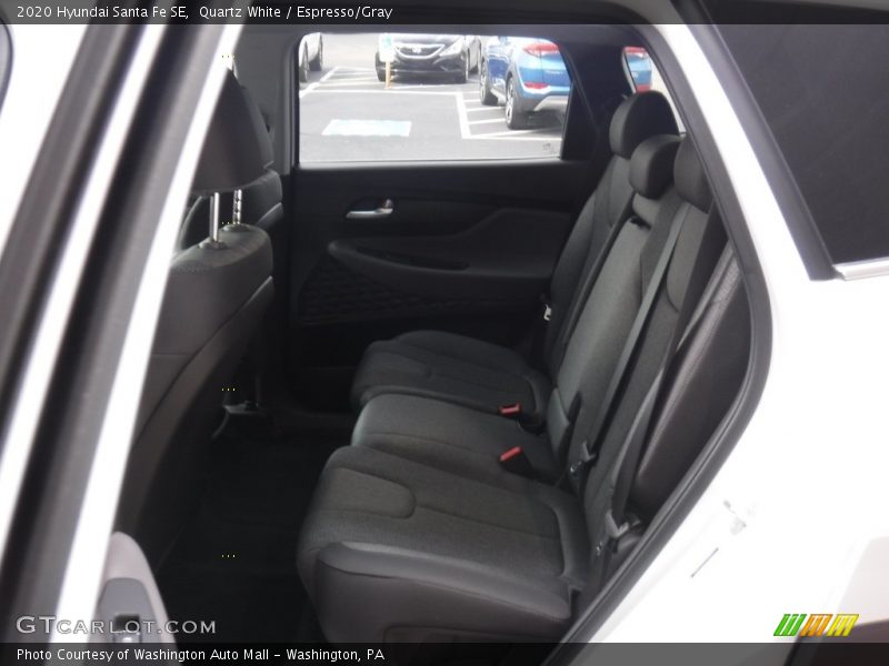 Quartz White / Espresso/Gray 2020 Hyundai Santa Fe SE