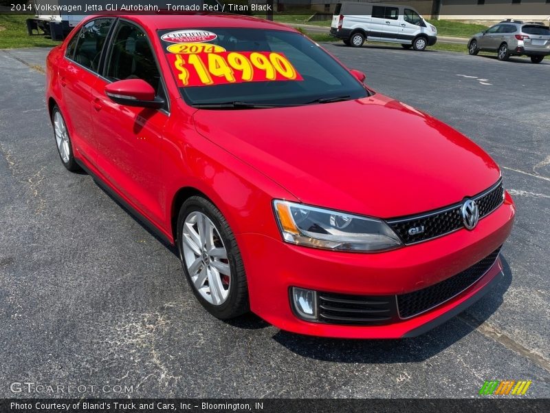 Tornado Red / Titan Black 2014 Volkswagen Jetta GLI Autobahn