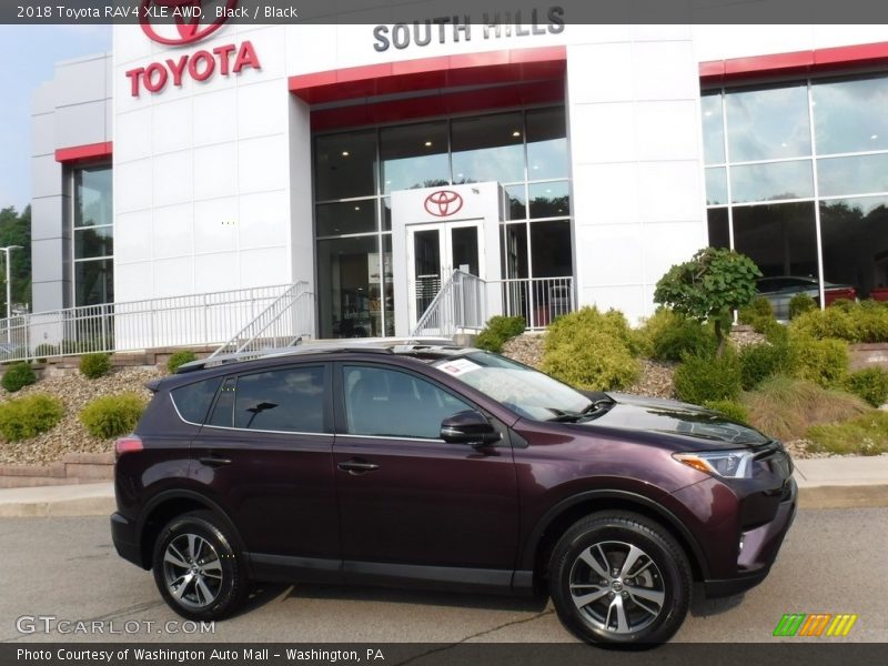 Black / Black 2018 Toyota RAV4 XLE AWD