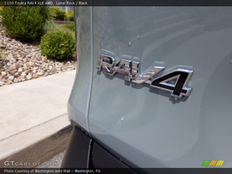 Lunar Rock / Black 2020 Toyota RAV4 XLE AWD