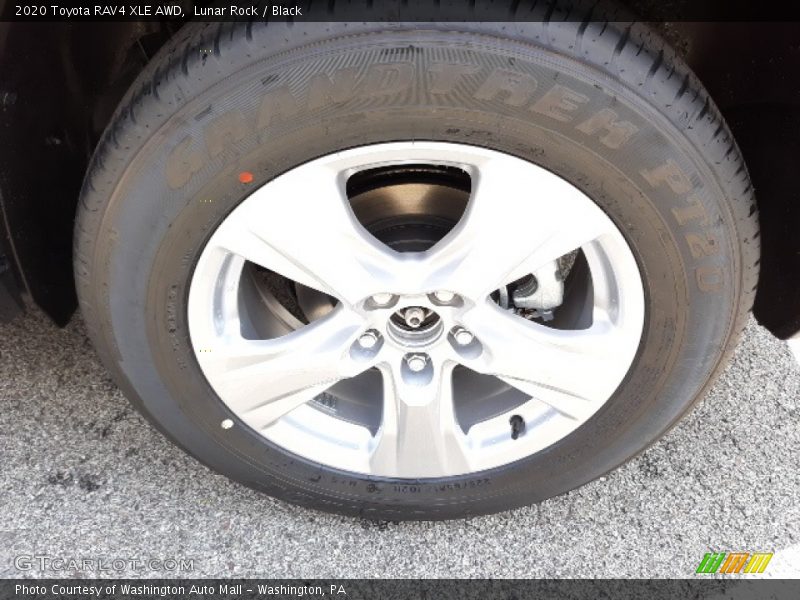 Lunar Rock / Black 2020 Toyota RAV4 XLE AWD