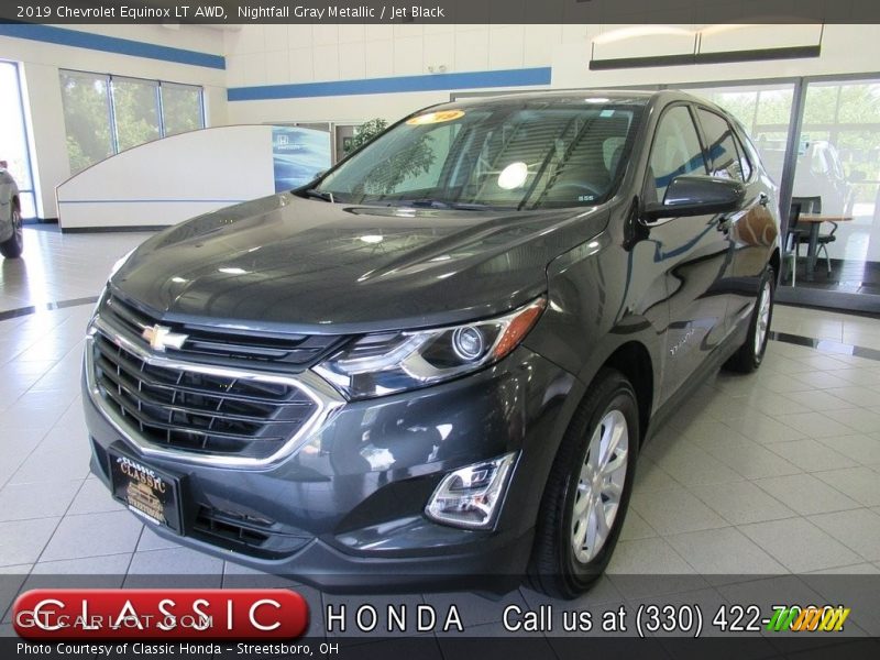 Nightfall Gray Metallic / Jet Black 2019 Chevrolet Equinox LT AWD