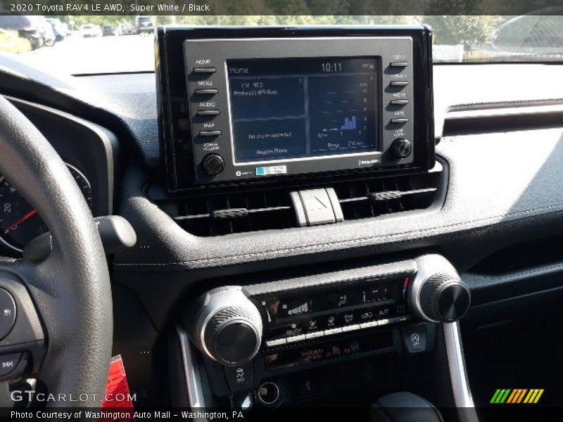 Super White / Black 2020 Toyota RAV4 LE AWD