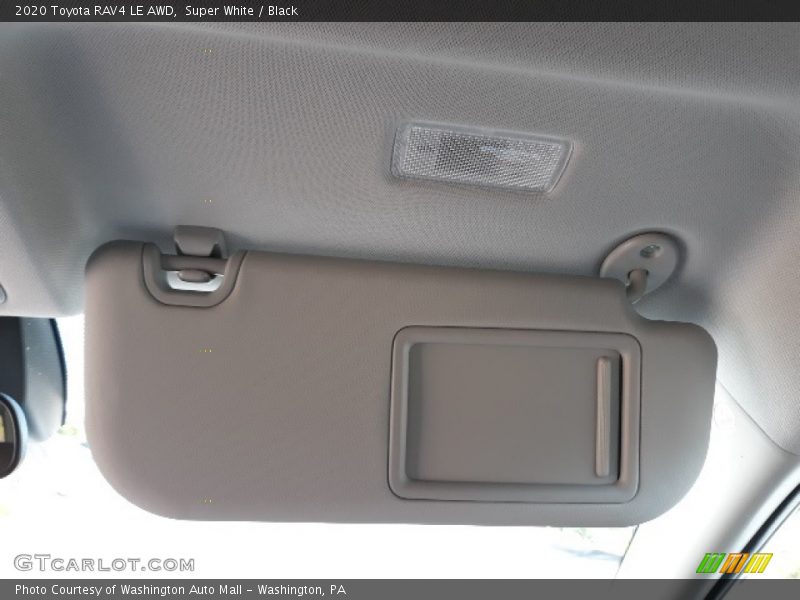 Super White / Black 2020 Toyota RAV4 LE AWD