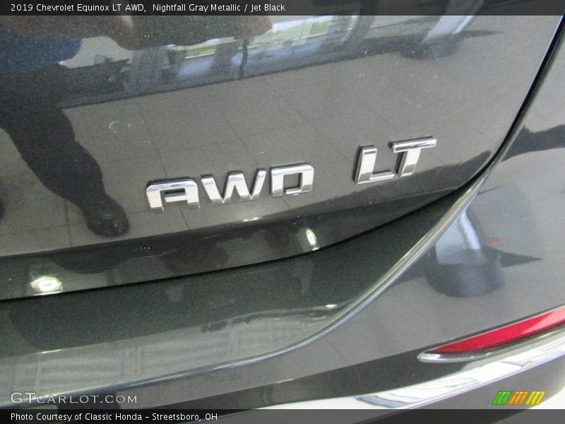 Nightfall Gray Metallic / Jet Black 2019 Chevrolet Equinox LT AWD