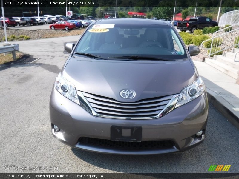 Predawn Gray Mica / Ash 2017 Toyota Sienna XLE