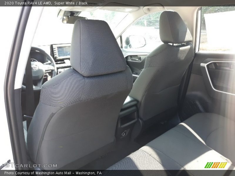 Super White / Black 2020 Toyota RAV4 LE AWD