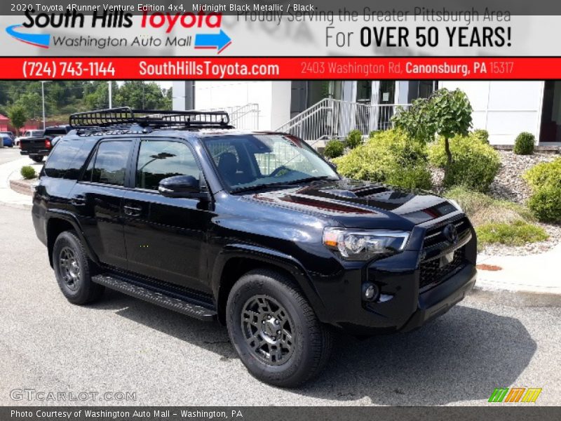 Midnight Black Metallic / Black 2020 Toyota 4Runner Venture Edition 4x4