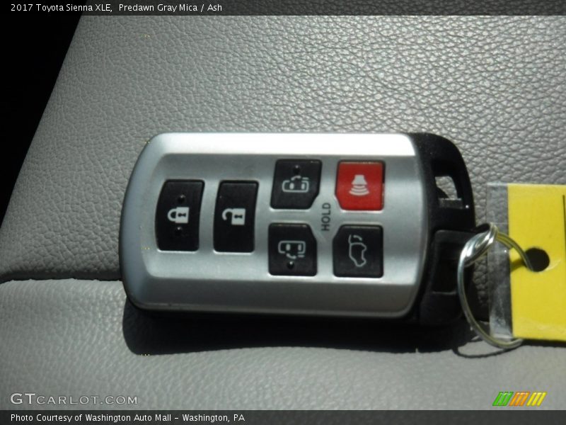 Predawn Gray Mica / Ash 2017 Toyota Sienna XLE