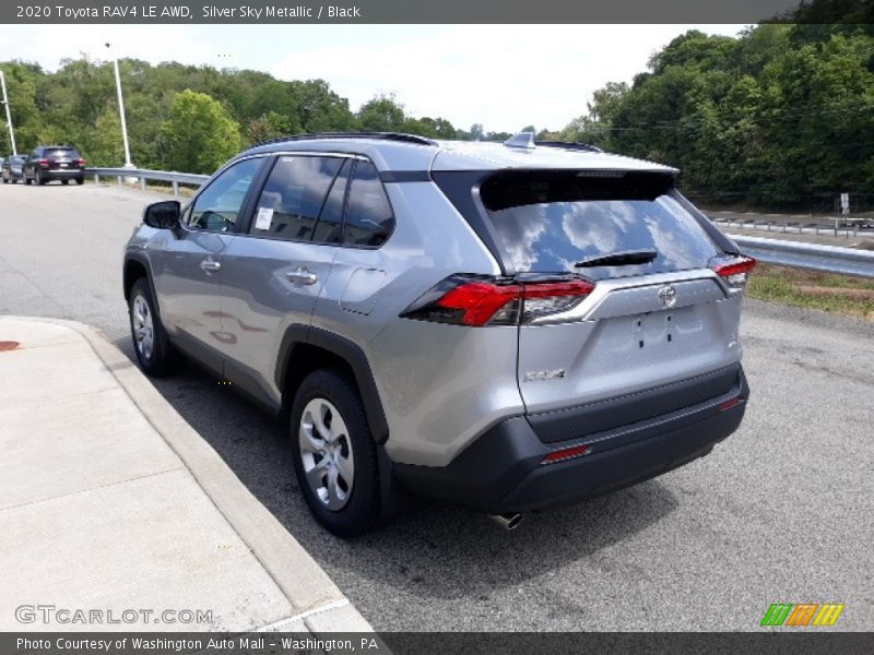 Silver Sky Metallic / Black 2020 Toyota RAV4 LE AWD