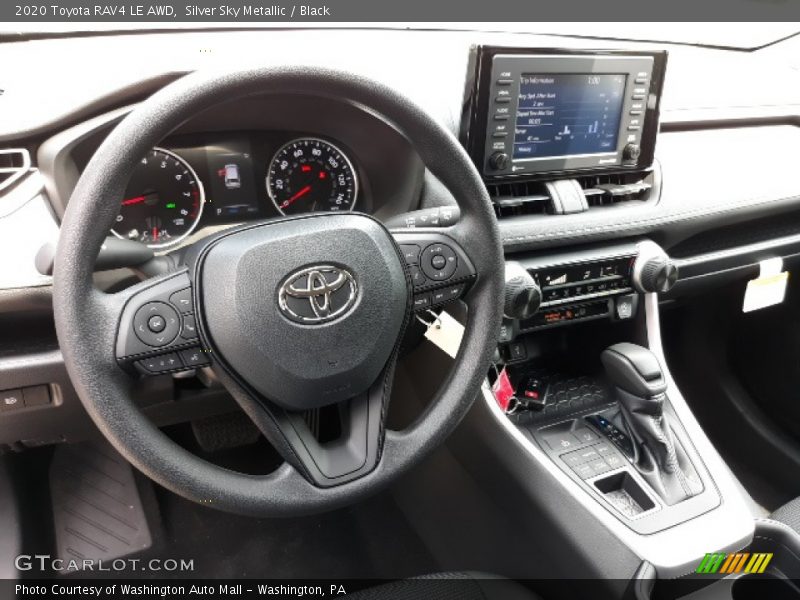 Silver Sky Metallic / Black 2020 Toyota RAV4 LE AWD