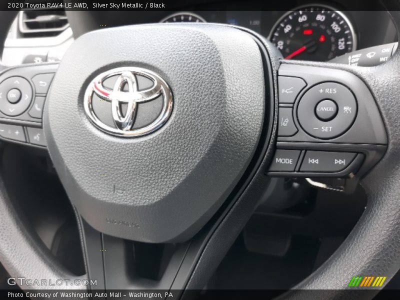 Silver Sky Metallic / Black 2020 Toyota RAV4 LE AWD