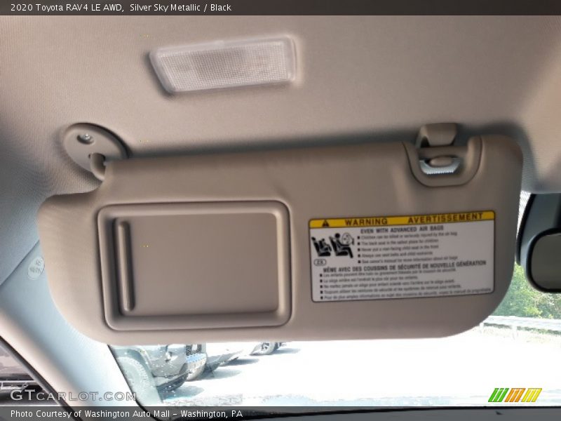 Silver Sky Metallic / Black 2020 Toyota RAV4 LE AWD