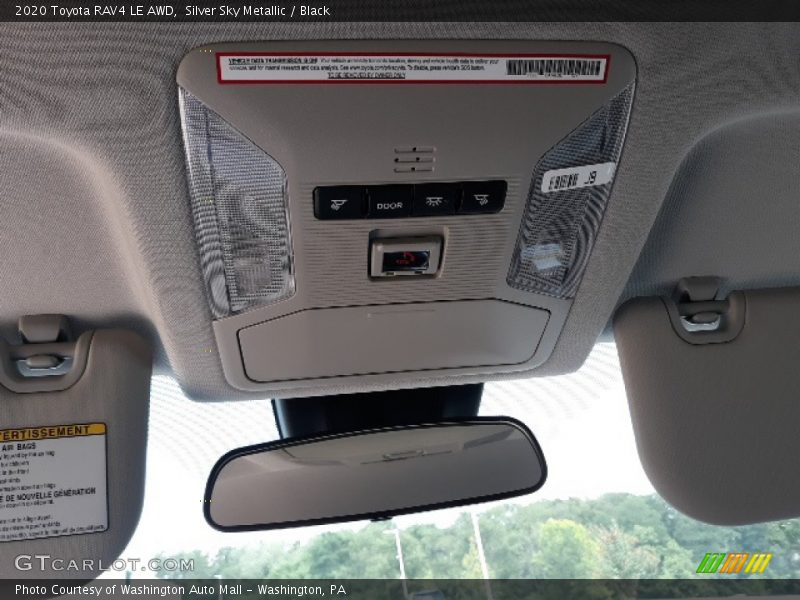 Silver Sky Metallic / Black 2020 Toyota RAV4 LE AWD