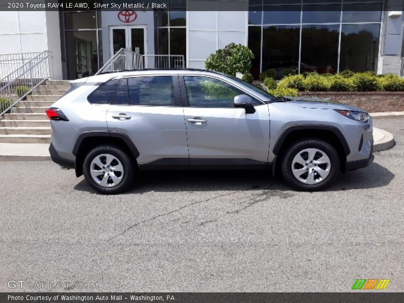 Silver Sky Metallic / Black 2020 Toyota RAV4 LE AWD