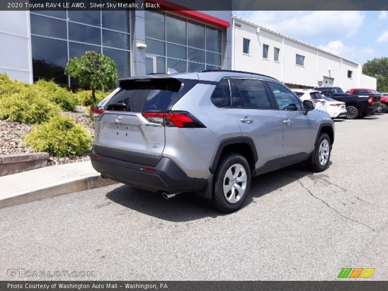 Silver Sky Metallic / Black 2020 Toyota RAV4 LE AWD