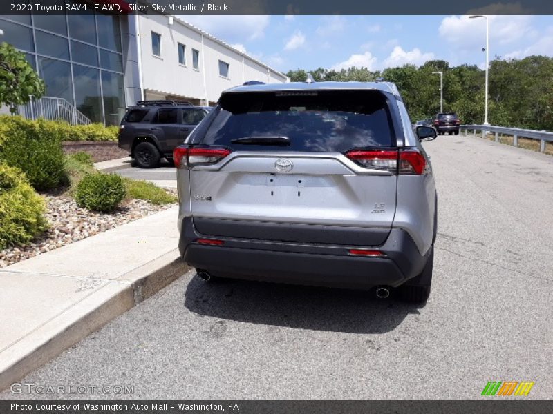 Silver Sky Metallic / Black 2020 Toyota RAV4 LE AWD