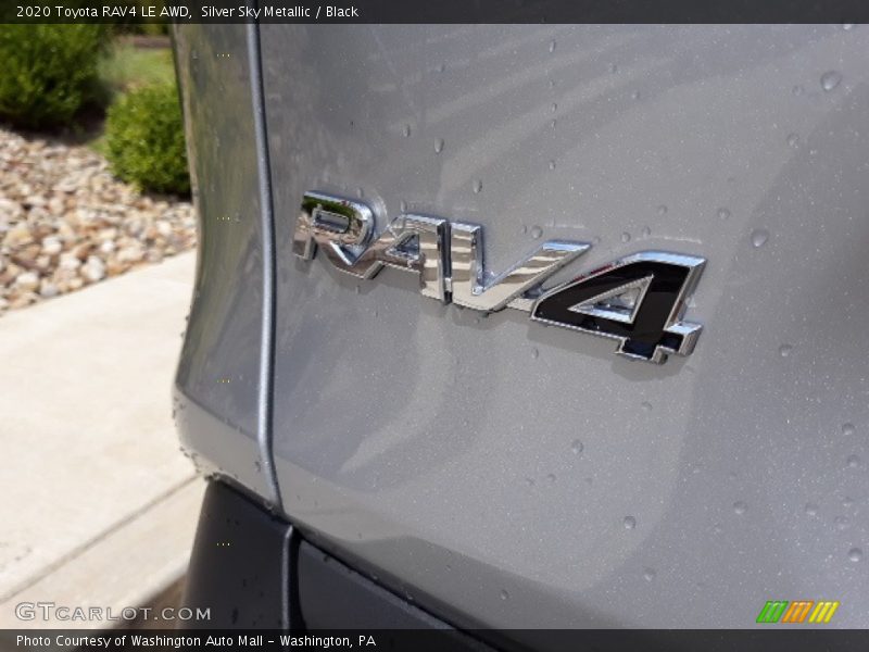 Silver Sky Metallic / Black 2020 Toyota RAV4 LE AWD