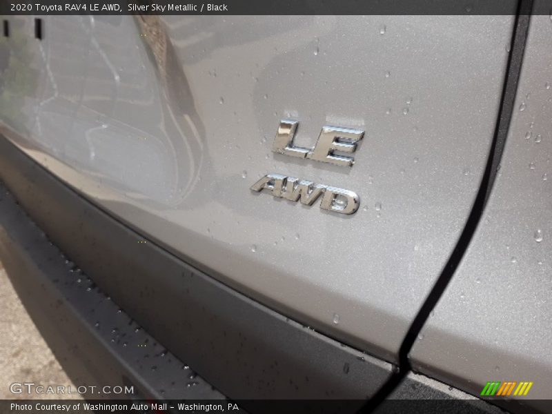 Silver Sky Metallic / Black 2020 Toyota RAV4 LE AWD