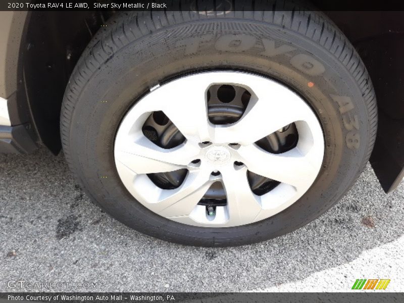 Silver Sky Metallic / Black 2020 Toyota RAV4 LE AWD