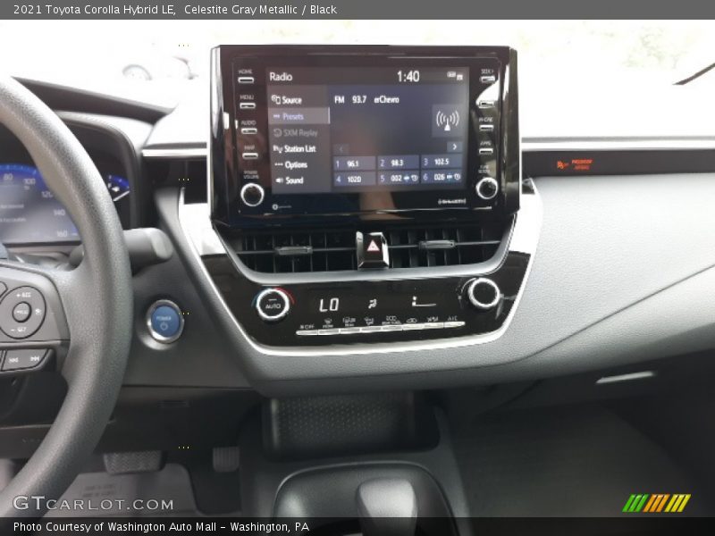 Celestite Gray Metallic / Black 2021 Toyota Corolla Hybrid LE