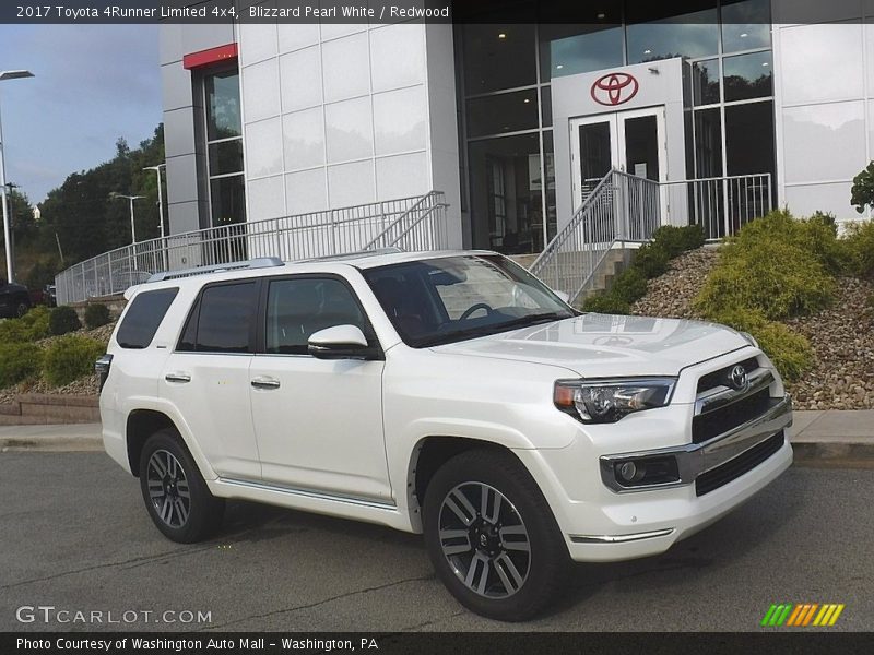 Blizzard Pearl White / Redwood 2017 Toyota 4Runner Limited 4x4