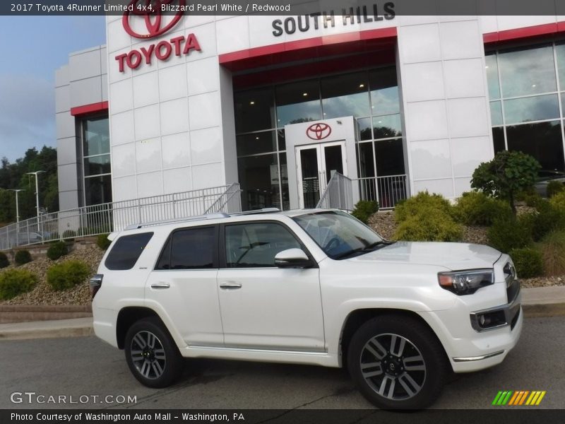 Blizzard Pearl White / Redwood 2017 Toyota 4Runner Limited 4x4