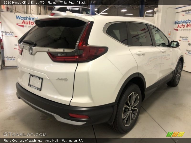 Platinum White Pearl / Black 2020 Honda CR-V EX-L AWD