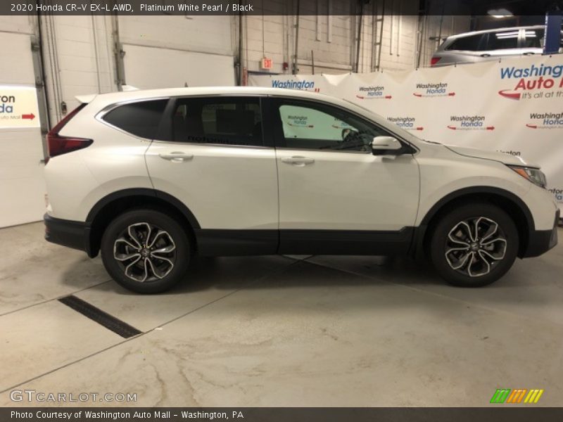 Platinum White Pearl / Black 2020 Honda CR-V EX-L AWD