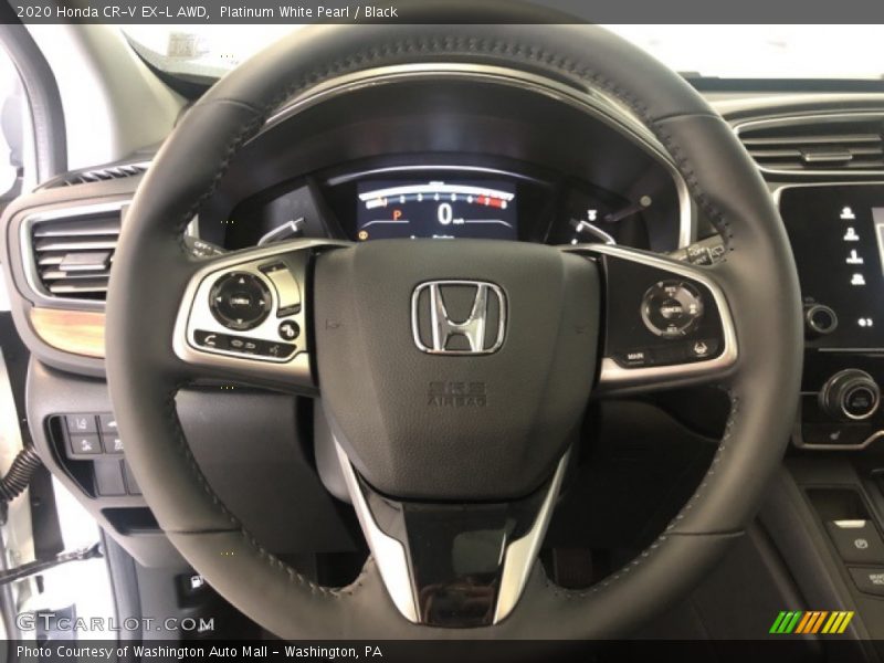Platinum White Pearl / Black 2020 Honda CR-V EX-L AWD