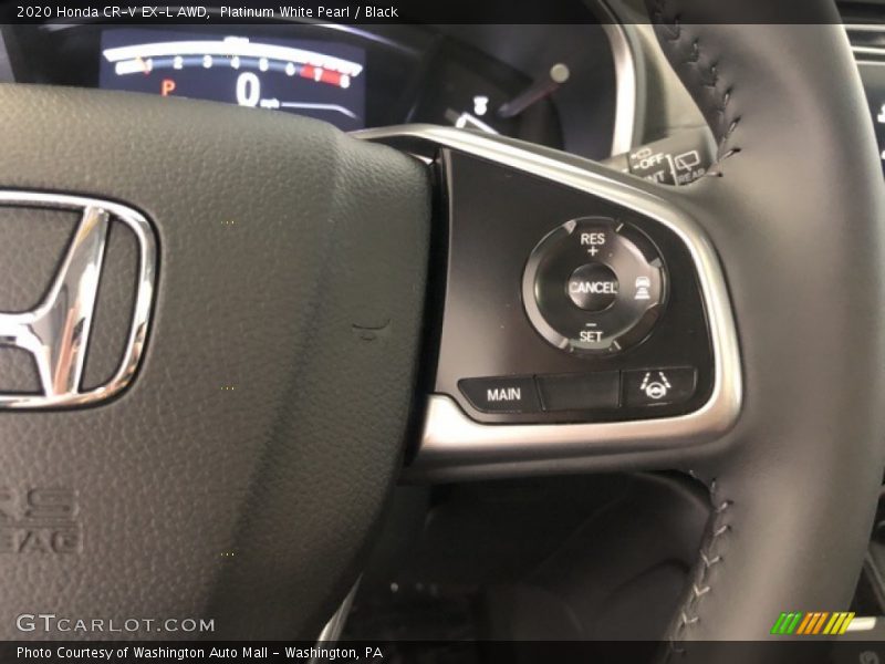 Platinum White Pearl / Black 2020 Honda CR-V EX-L AWD