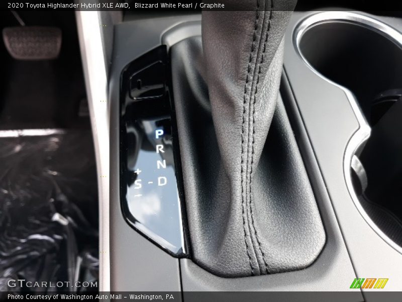 Blizzard White Pearl / Graphite 2020 Toyota Highlander Hybrid XLE AWD