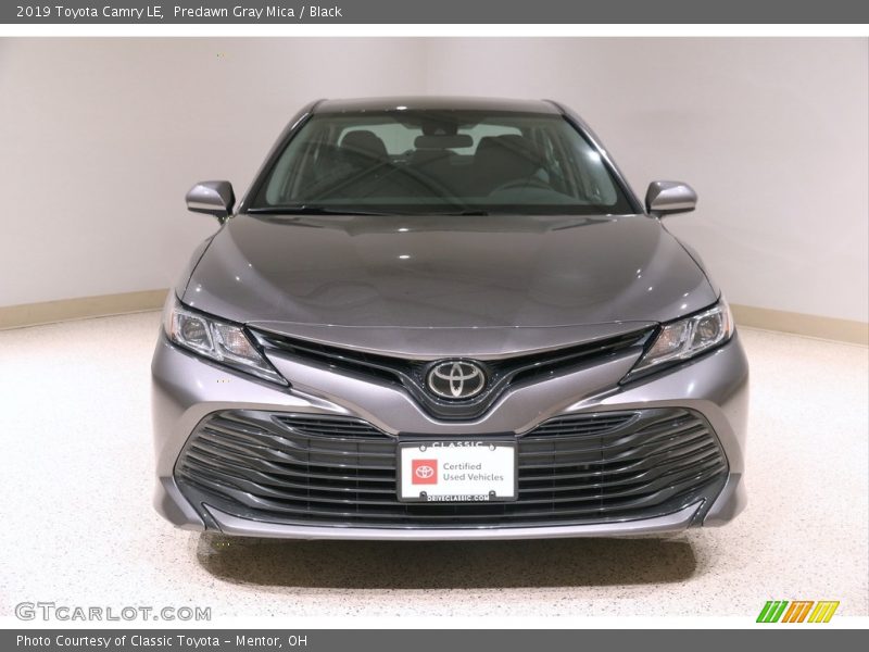 Predawn Gray Mica / Black 2019 Toyota Camry LE