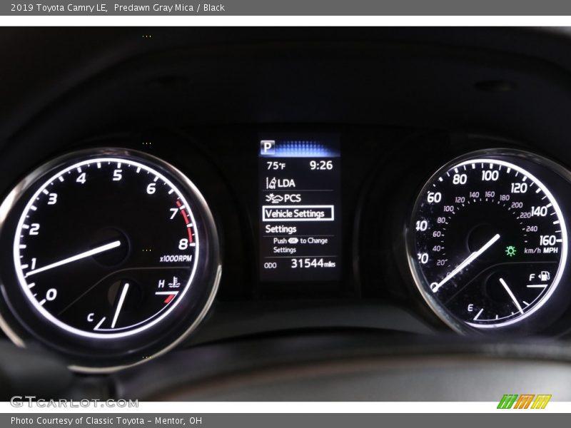 Predawn Gray Mica / Black 2019 Toyota Camry LE