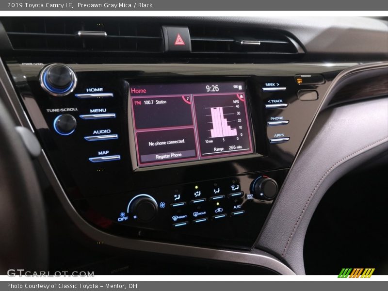 Predawn Gray Mica / Black 2019 Toyota Camry LE