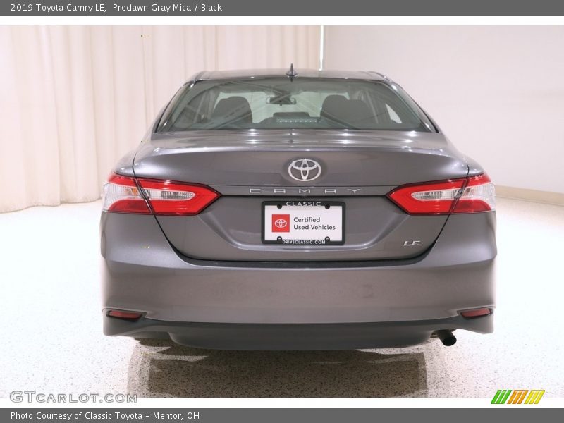 Predawn Gray Mica / Black 2019 Toyota Camry LE